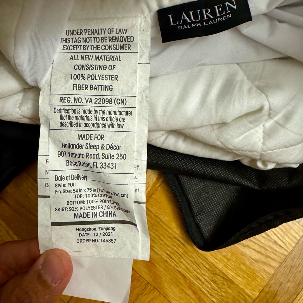 Ralph Lauren Elegant White Comforter - Picture 3 of 5